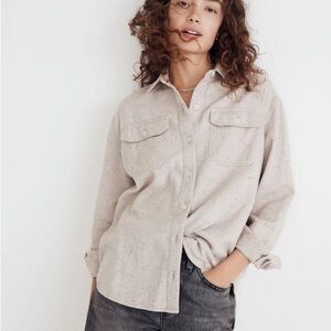 Madewell Women's Flannel Oversized Shirt Jacket